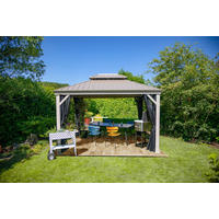 Sojag Pavillon Messina champagner Metall B/H/L: ca. 363x292x298 cm Messina - champagner (298,00/363,00/292,00cm) - Sojag