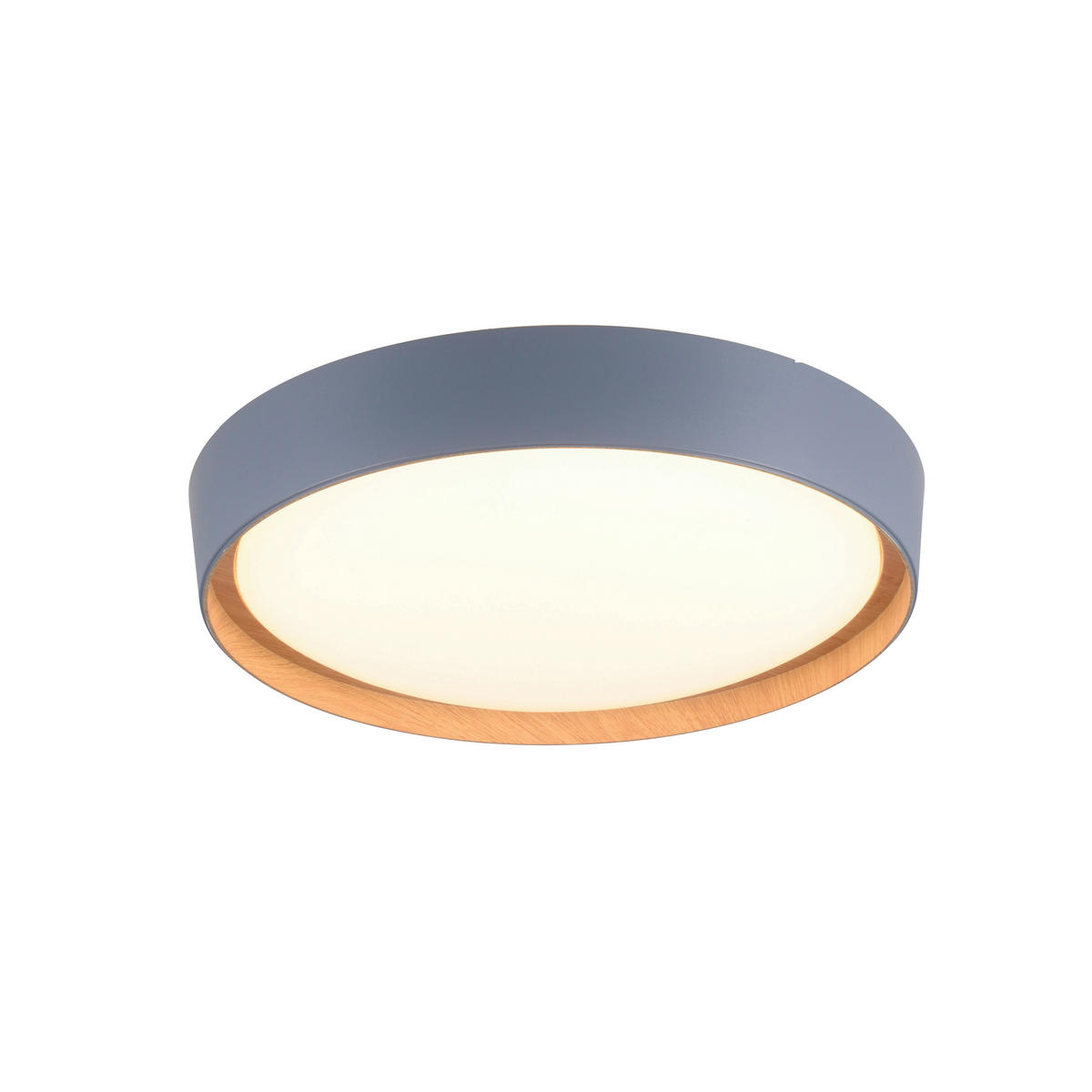 Just Light LED-Deckenleuchte EMILIA 14347-15 grau Kunststoff Metall B/H/D: ca. 40x10x40 cm 1 Brennstellen EMILIA - grau (40,00/10,00cm) - Just Light