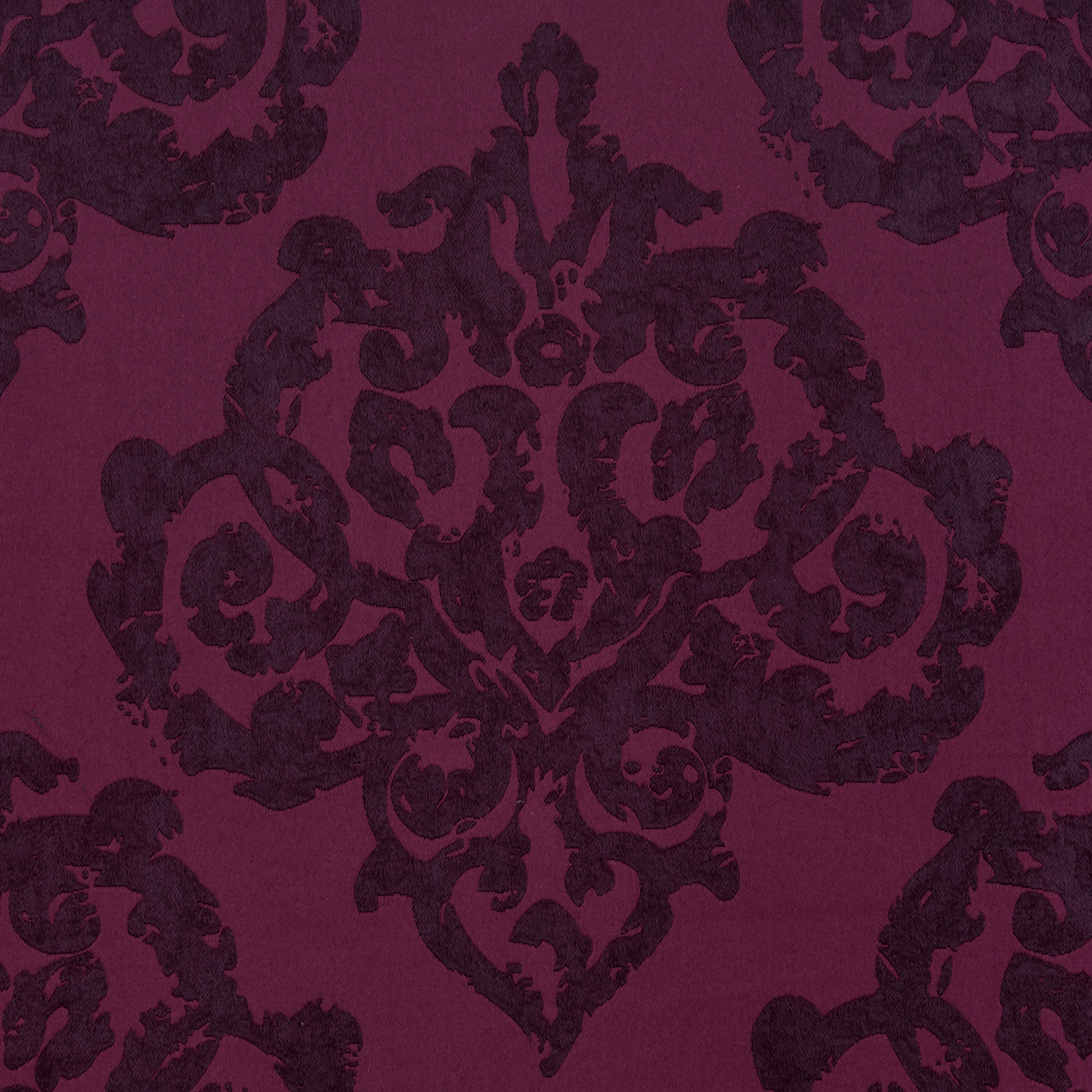 Thumbnail - Ösenvorhang Ornament dunkelrot B/L: ca. 135x245 cm