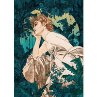 Komar Fototapete Songes Vert B/L: ca. 200x280 cm Songes Vert - (200,00/280,00cm) - Komar
