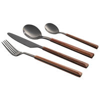 SCHÄFER Besteckset Maple Wood silber Edelstahl 24 tlg. Maple Wood - silber - SCHÄFER
