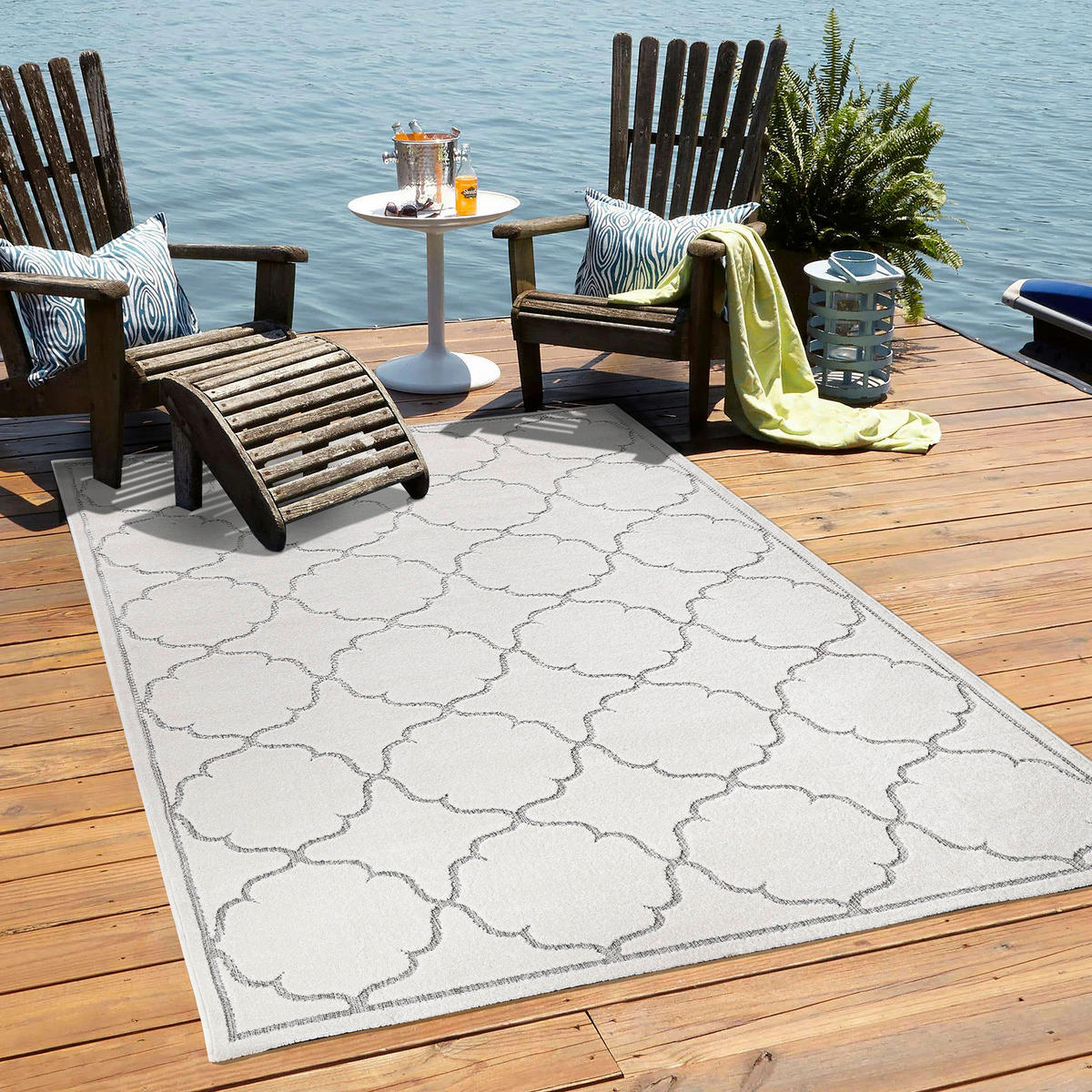 Sanat Outdoorteppich BERLIN creme B/L: ca. 140x200 cm BERLIN - creme (140,00/200,00cm) - Sanat