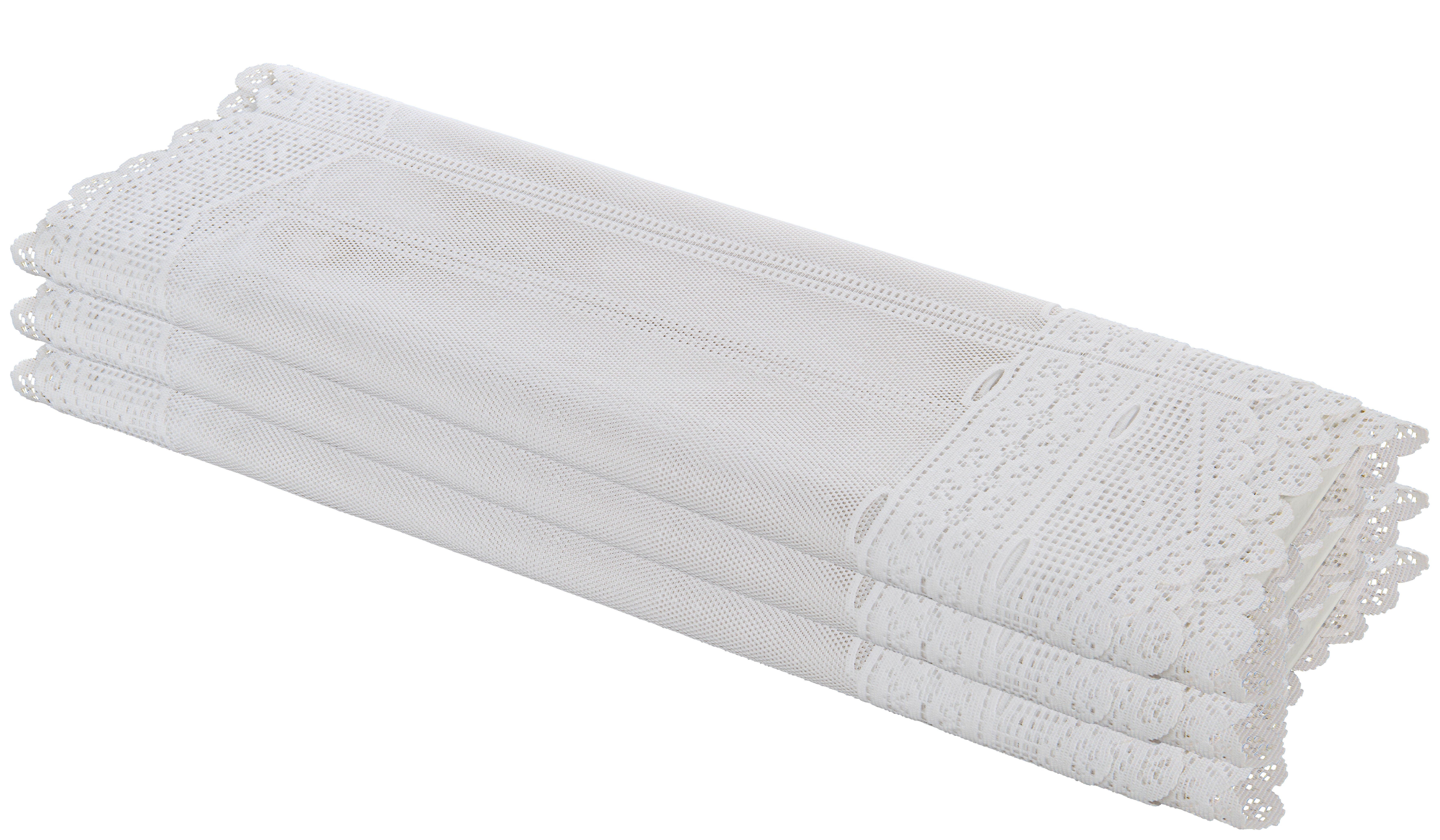 Scheibengardinen-Meterware Rieden weiß H: ca. 45 cm Rieden - weiß (45,00cm)