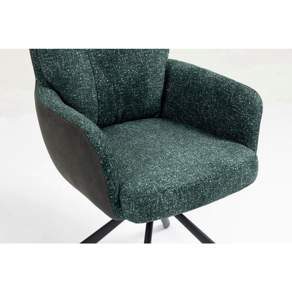 Thumbnail - Drehstuhl Lecce grün Microfaser