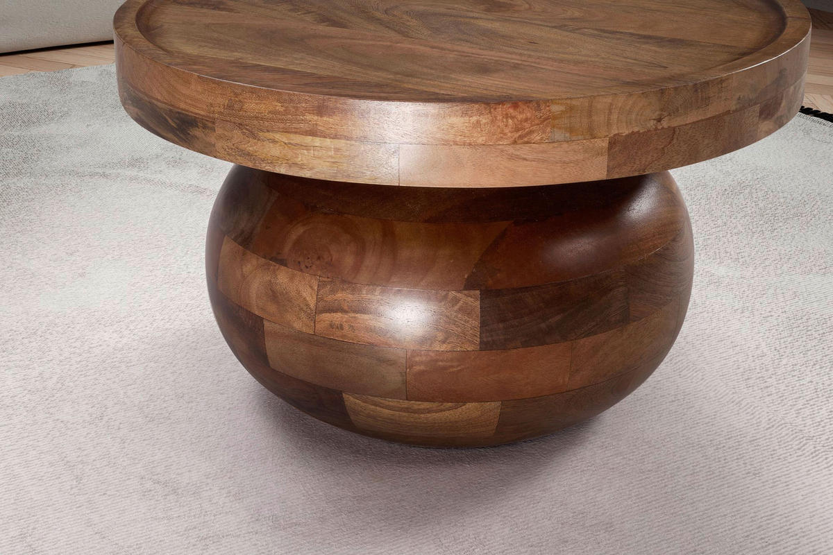 Couchtisch braun H/D: ca. 31x50 cm Couchtisch - braun (50,00/31,00cm) - Wohnling