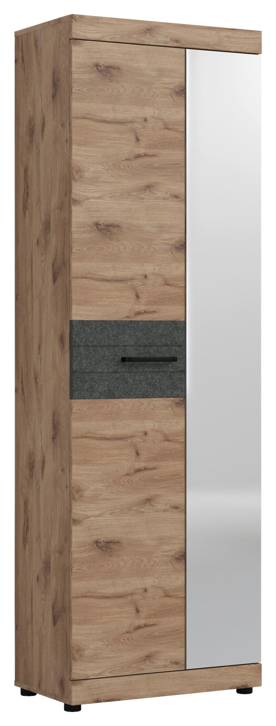 Garderobenschrank Roxy Eiche Viking Nachbildung B/H/T: ca. 65x201x38 cm Roxy - (65,00/201,00/38,00cm)