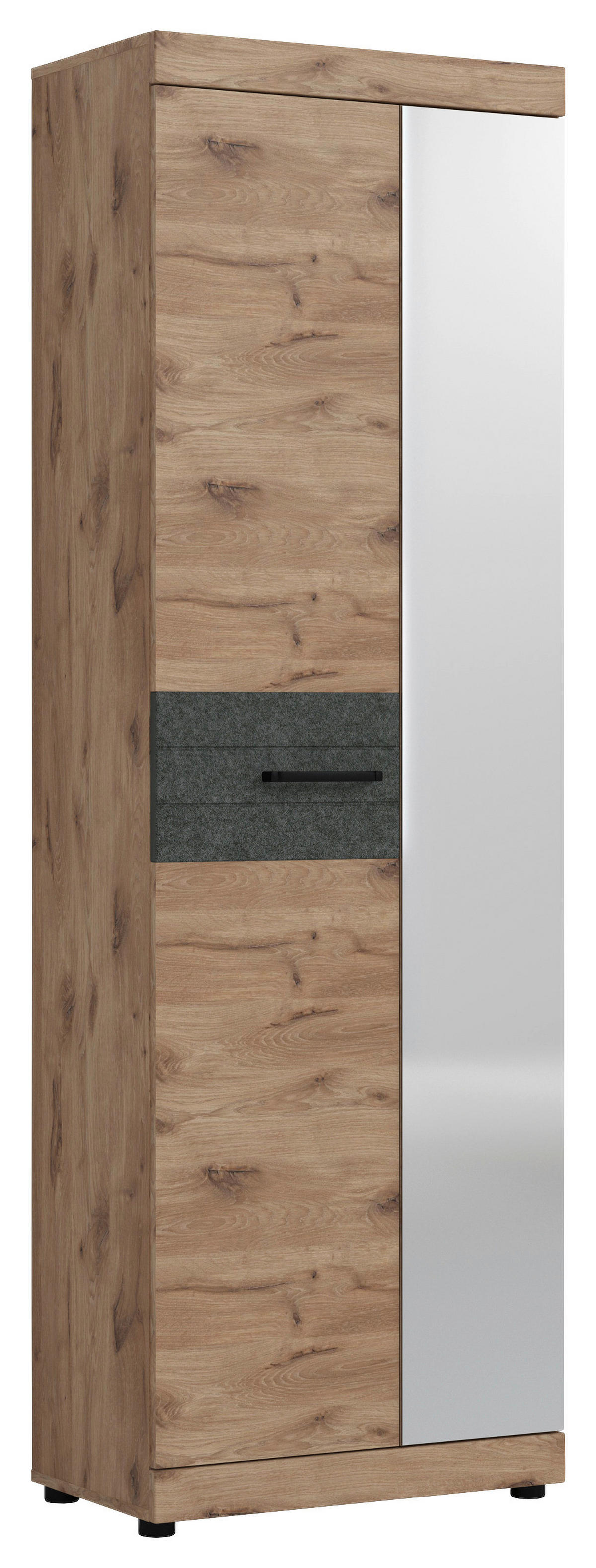 Garderobenschrank Roxy Eiche Viking Nachbildung B/H/T: ca. 65x201x38 cm Roxy - (65,00/201,00/38,00cm)