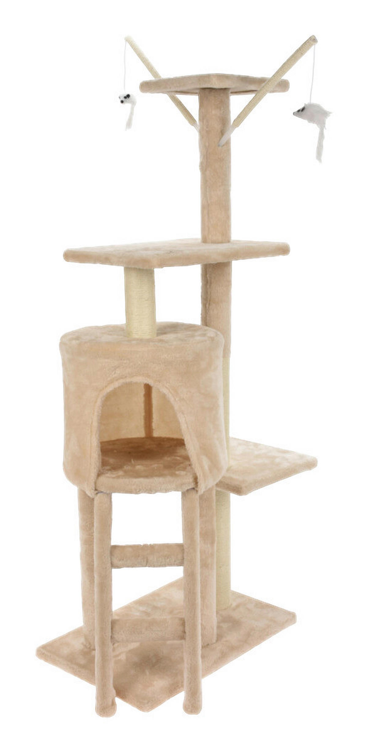Katzenkratzbaum beige Polyester B/H/T: ca. 30x45x11 cm Katzenkratzbaum - beige (30,00/45,00/11,00cm)