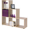 Stufenregal Bergamo 1 Eiche Sonoma Nachbildung B/H/T: ca. 116x118x33 cm Bergamo 1 - Eiche (116,00/118,00/33,00cm)