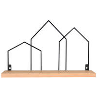 Wandregal Jelena schwarz B/H/T: ca. 48x30x14 cm Jelena - schwarz (48,00/30,00/14,00cm)