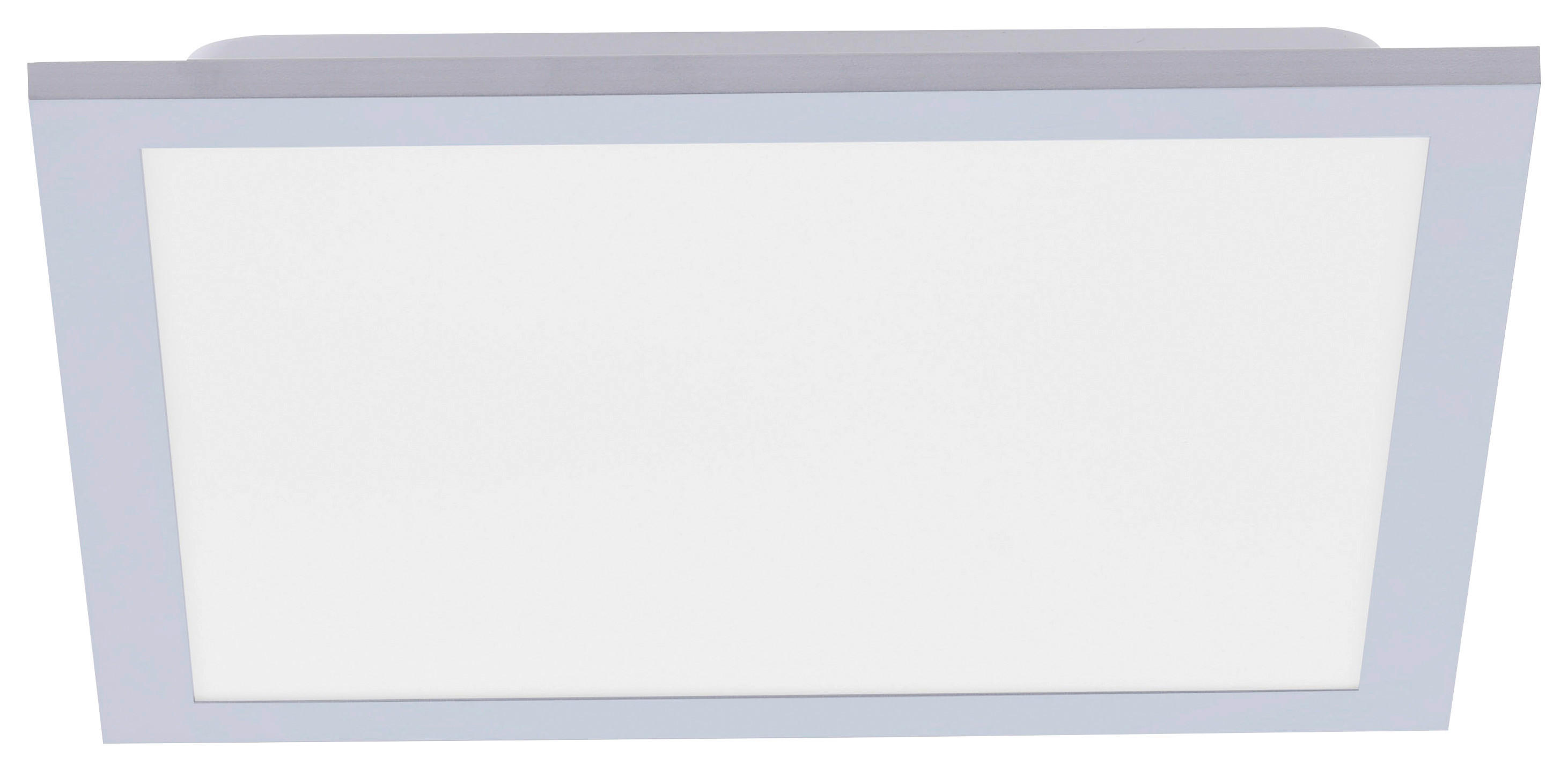 Just Light LED-Deckenpanel FLAT 14754-21 silber weiß Kunststoff Metall B/H/T: ca. 29,5x6x29,5 cm 1 Brennstellen FLAT - weiß/silber (29,50/6,00/29,50cm) - Just Light
