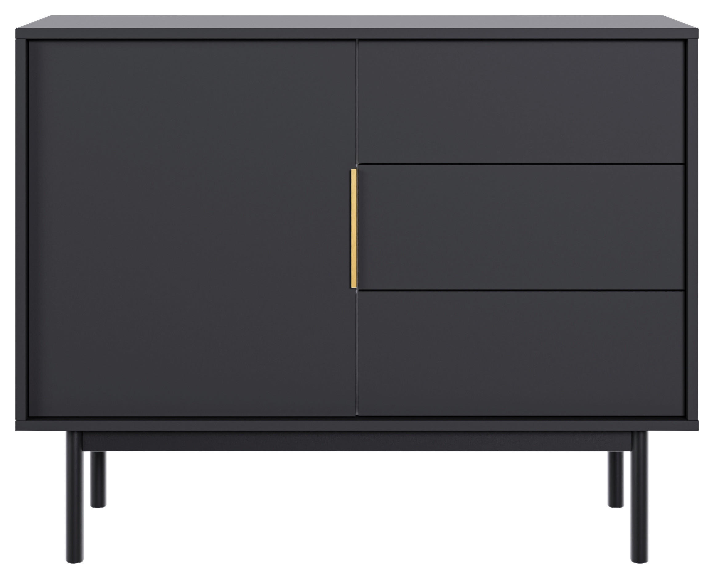 Kommode VIVA schwarz B/H/T: ca. 104x82x39 cm VIVA - schwarz (104,00/82,00/39,00cm) - WIPMEB