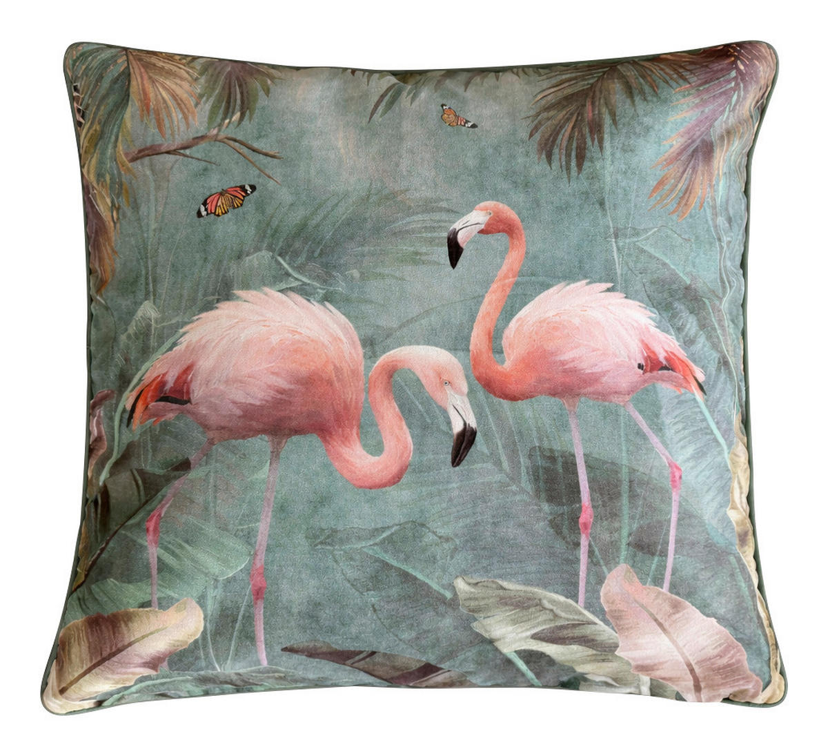 Dekokissen Dekokissen_Pretty-Pink Flamingo - grün (60,00/60,00cm)