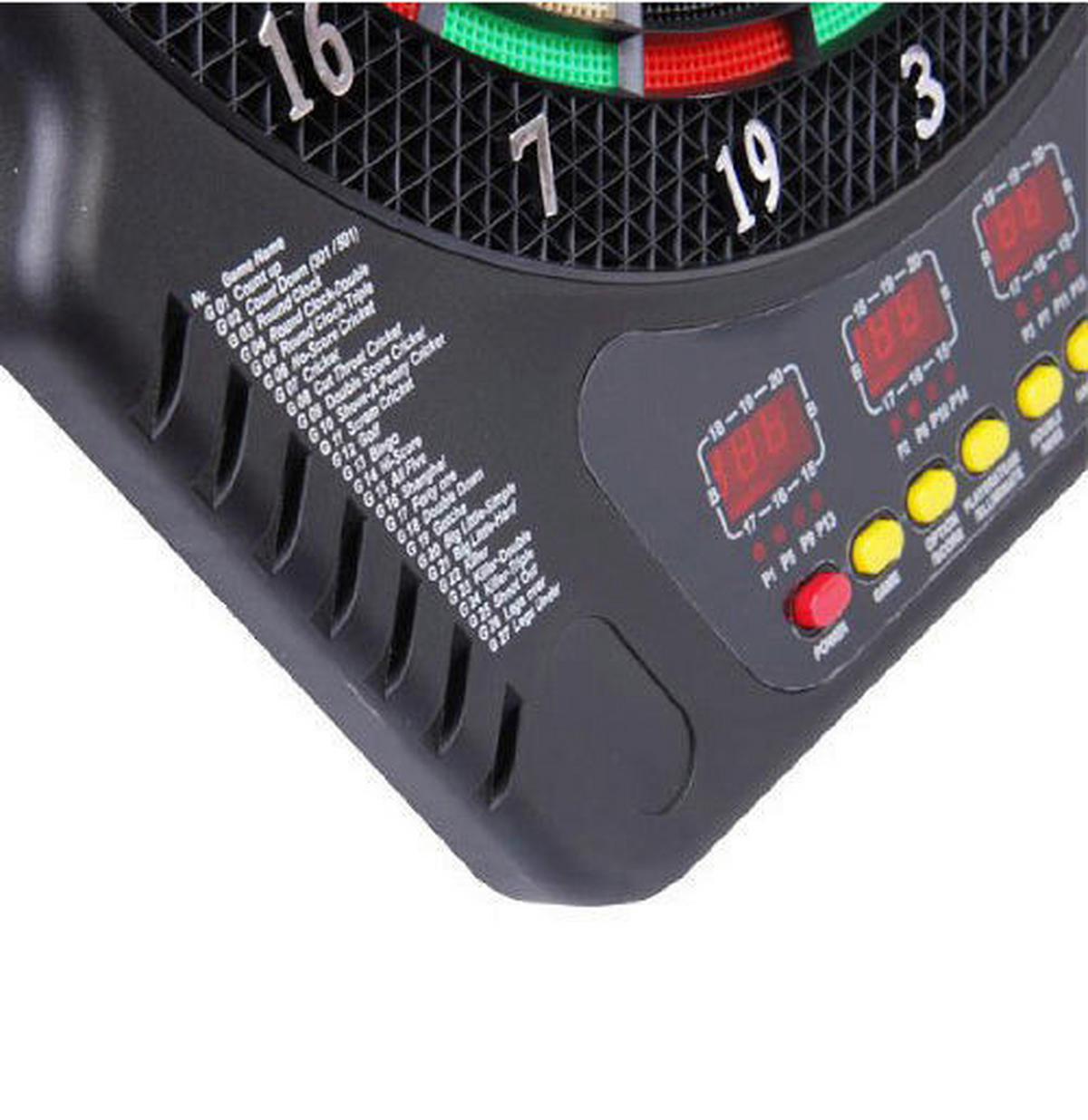 HOMCOM Dartscheibe B/H/T: ca. 44x51,5x3,2 cm Elektronische_Dartscheibe - schwarz (44,00/51,50/3,20cm) - HOMCOM