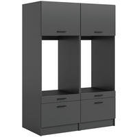 Waschmaschinenumbauschrank Free anthrazit B/H/T: ca. 133x195x68 cm Free - anthrazit (133,00/195,00/68,00cm) - xonox.home