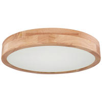 GLOBO Deckenleuchte braun Holz Metall H/D: ca. 11x40 cm 1 Brennstellen Rainer - braun (40,00/11,00cm) - GLOBO