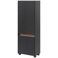 Hochschrank Cosmo anthrazit B/H/T: ca. 56,9x164,5x33 cm Cosmo - anthrazit (56,90/164,50/33,00cm) - Möbelpartner