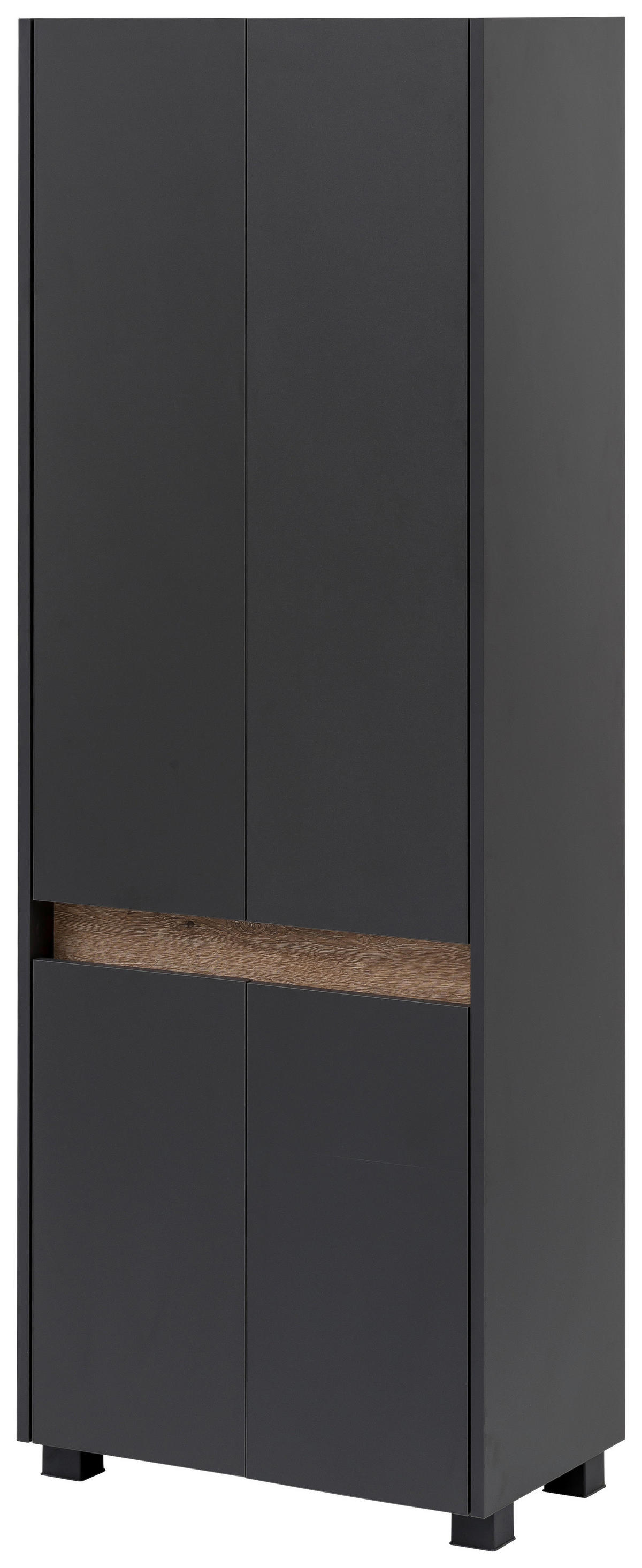 Hochschrank Cosmo anthrazit B/H/T: ca. 56,9x164,5x33 cm Cosmo - anthrazit (56,90/164,50/33,00cm) - Möbelpartner