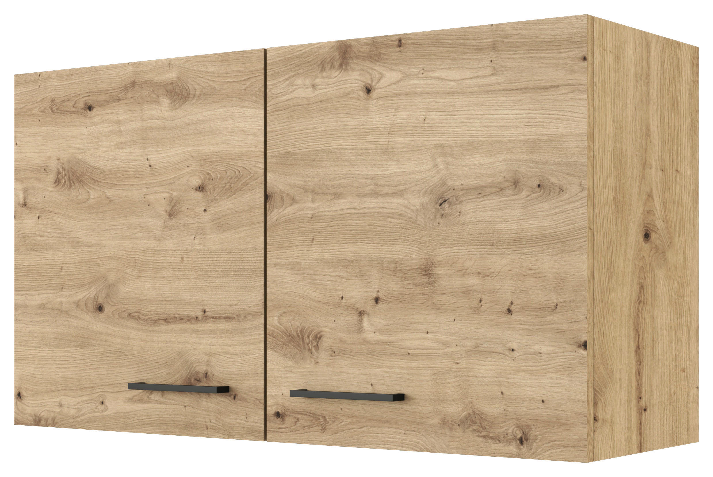 Flex-Well Hängeschrank Cara grün B/H/T: ca. 100x54,8x32 cm Cara - Eiche/schwarz (100,00/54,80/32,00cm) - Flex-Well