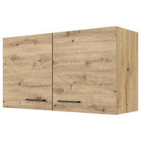 Flex-Well Hängeschrank Cara grün B/H/T: ca. 100x54,8x32 cm Cara - Eiche/schwarz (100,00/54,80/32,00cm) - Flex-Well
