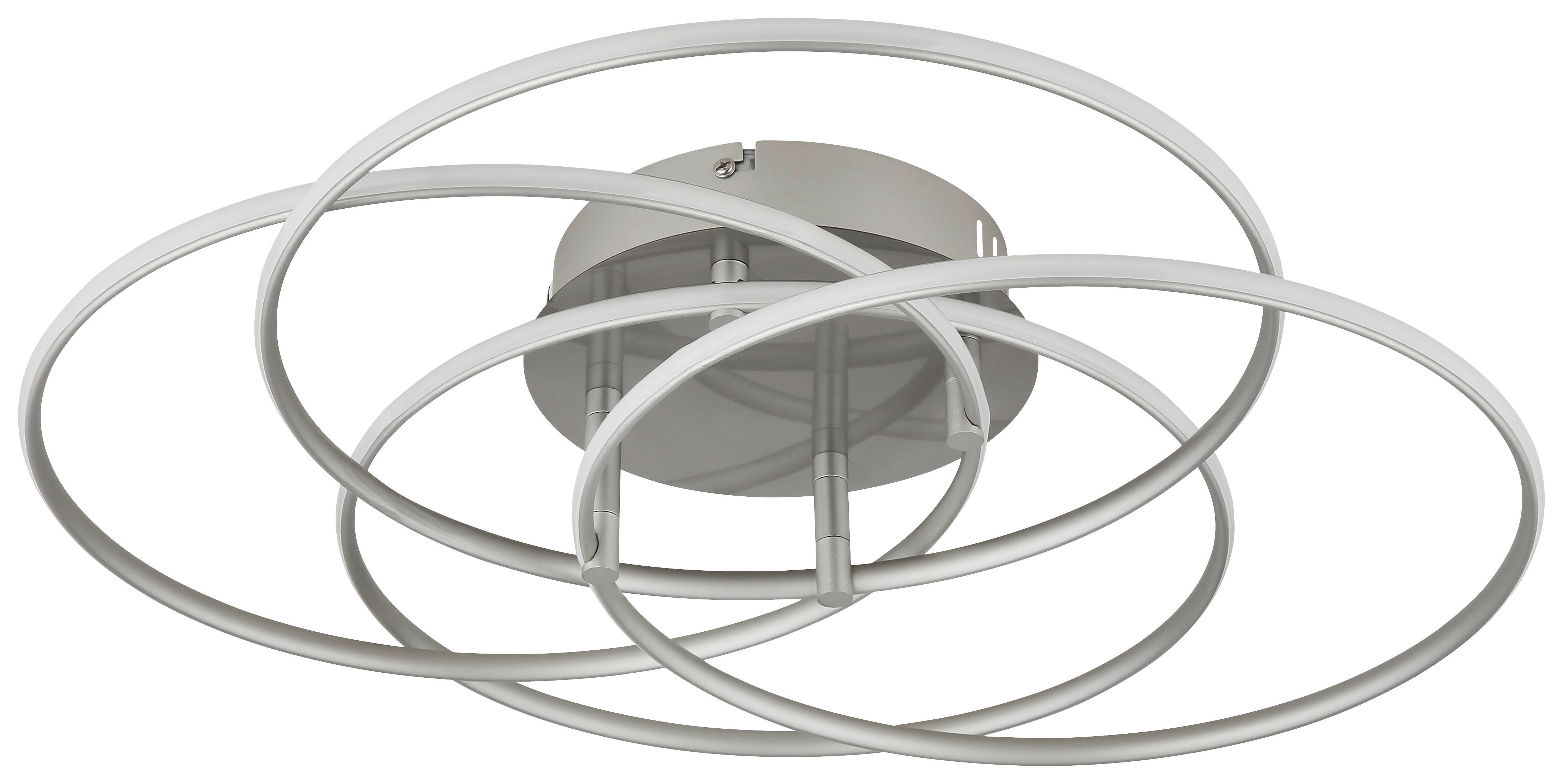 GLOBO Deckenleuchte nickel matt Opal Metall Aluminium H/D: ca. 11,4x51,5 cm 1 Brennstellen Kombos - nickel matt/Opal (51,50/11,40cm) - GLOBO