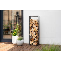 Westmann Kaminholzregal Xavier schwarz B/H/L: ca. 20x120x40 cm Xavier - schwarz (40,00/20,00/120,00cm) - Westmann