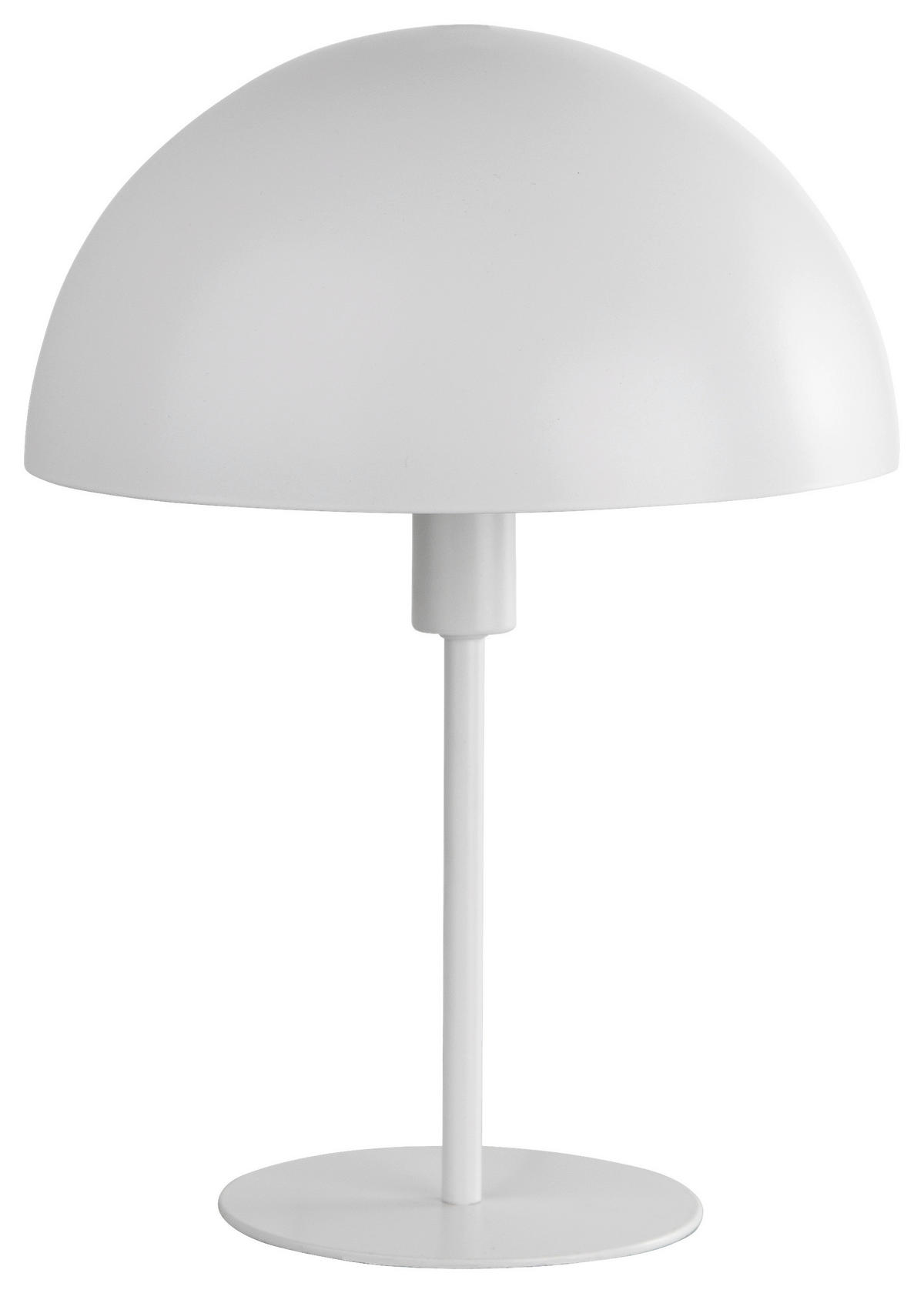 Nowa Tischleuchte 51530107 weiß Metall H/D: ca. 35x25 cm E27 1 Brennstellen MEIKE - weiß (25,00/35,00cm) - Nowa