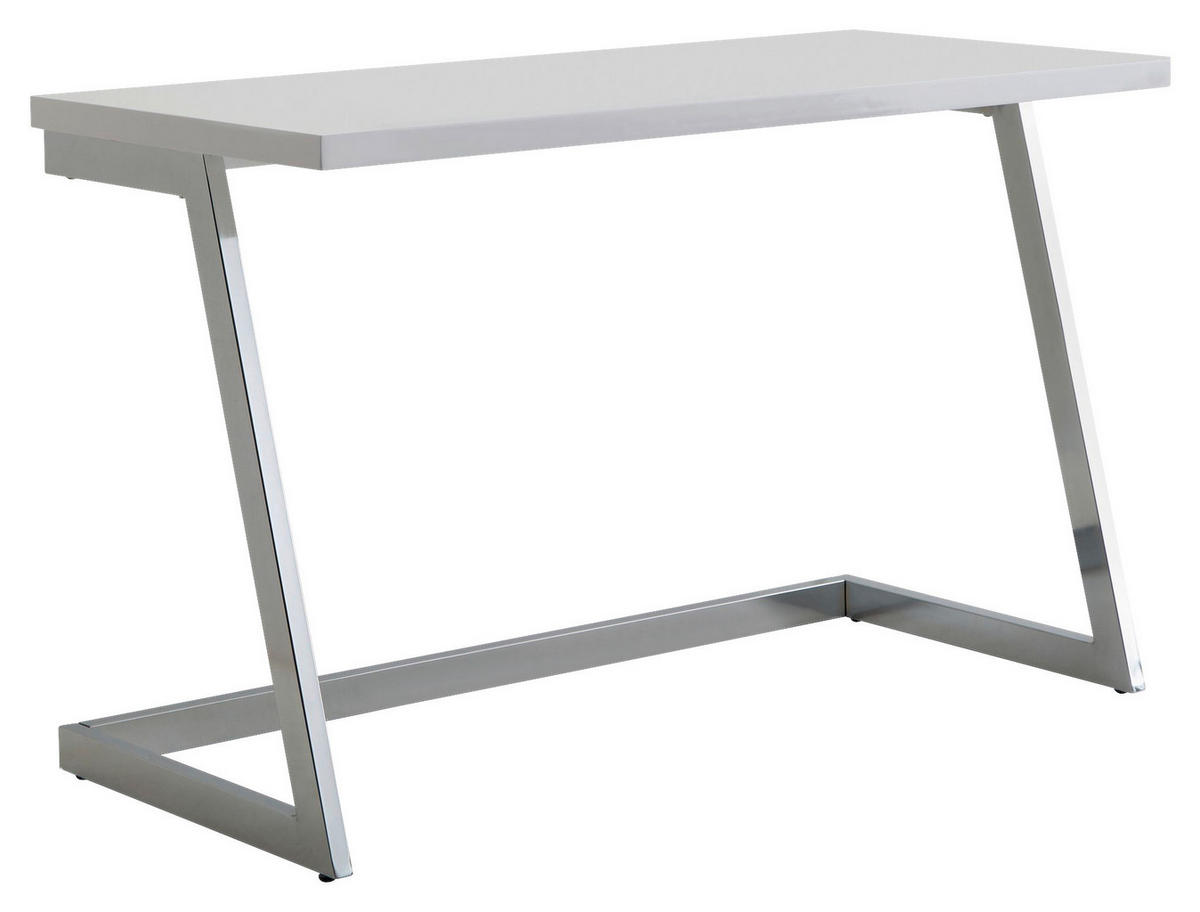 Schreibtisch weiß B/H/T: ca. 120x76x55 cm Schreibtisch - weiß (120,00/76,00/55,00cm) - Wohnling
