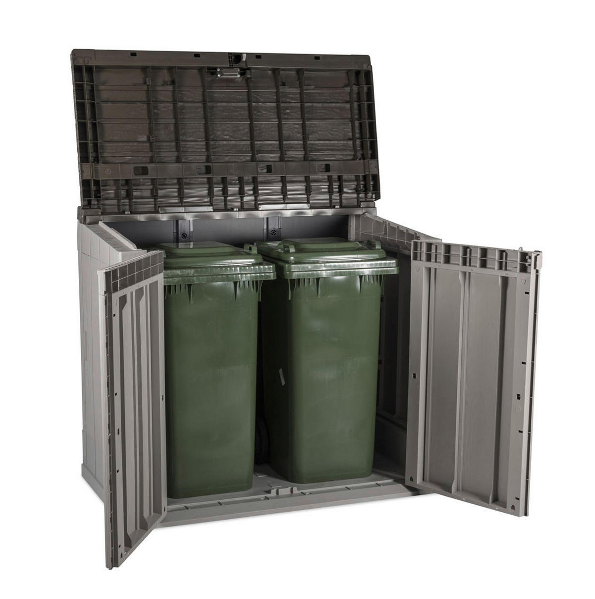 Toomax Mülltonnenbox Stora Way taupe B/H/L: ca. 111x74,5x129,5 cm Stora Way - braun/taupe (129,50/111,00/74,50cm) - Toomax