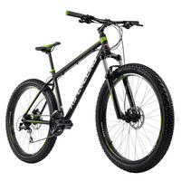 KS-Cycling Mountain-Bike Xceed 27,5" Xceed 27,5 Zoll Rahmenhöhe 46 cm 24 Gänge schwarz schwarz ca. 27,5 Zoll Xceed - schwarz/grün - KS-Cycling