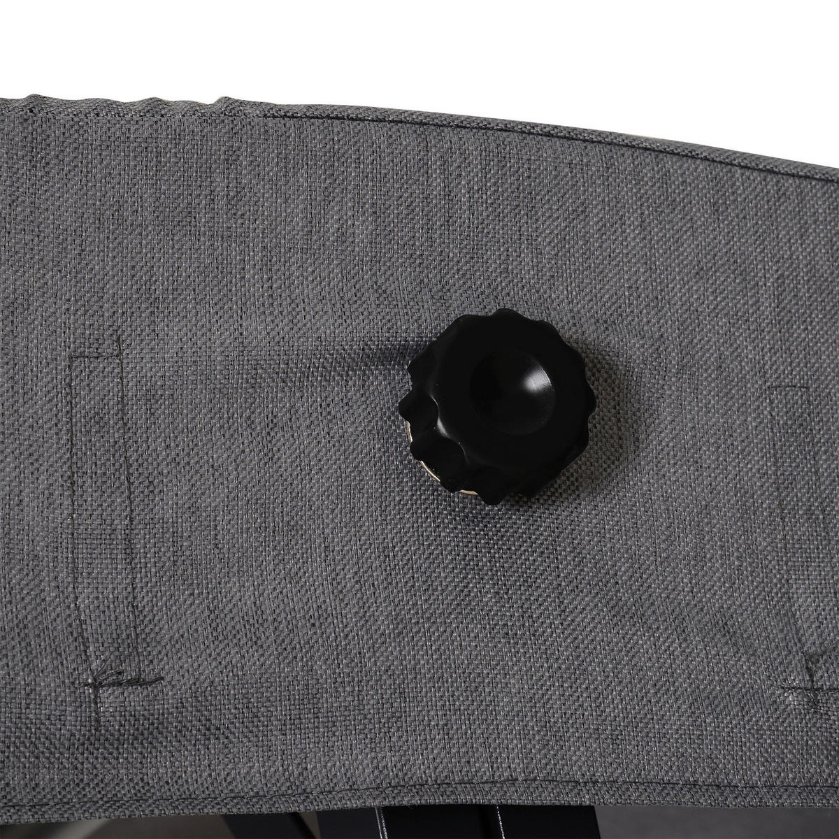 Outsunny Hollywoodschaukel grau Metall B/H/T: ca. 200x168x115 cm Hollywoodschaukel_3-Sitzer - schwarz/grau (200,00/168,00/115,00cm) - Outsunny