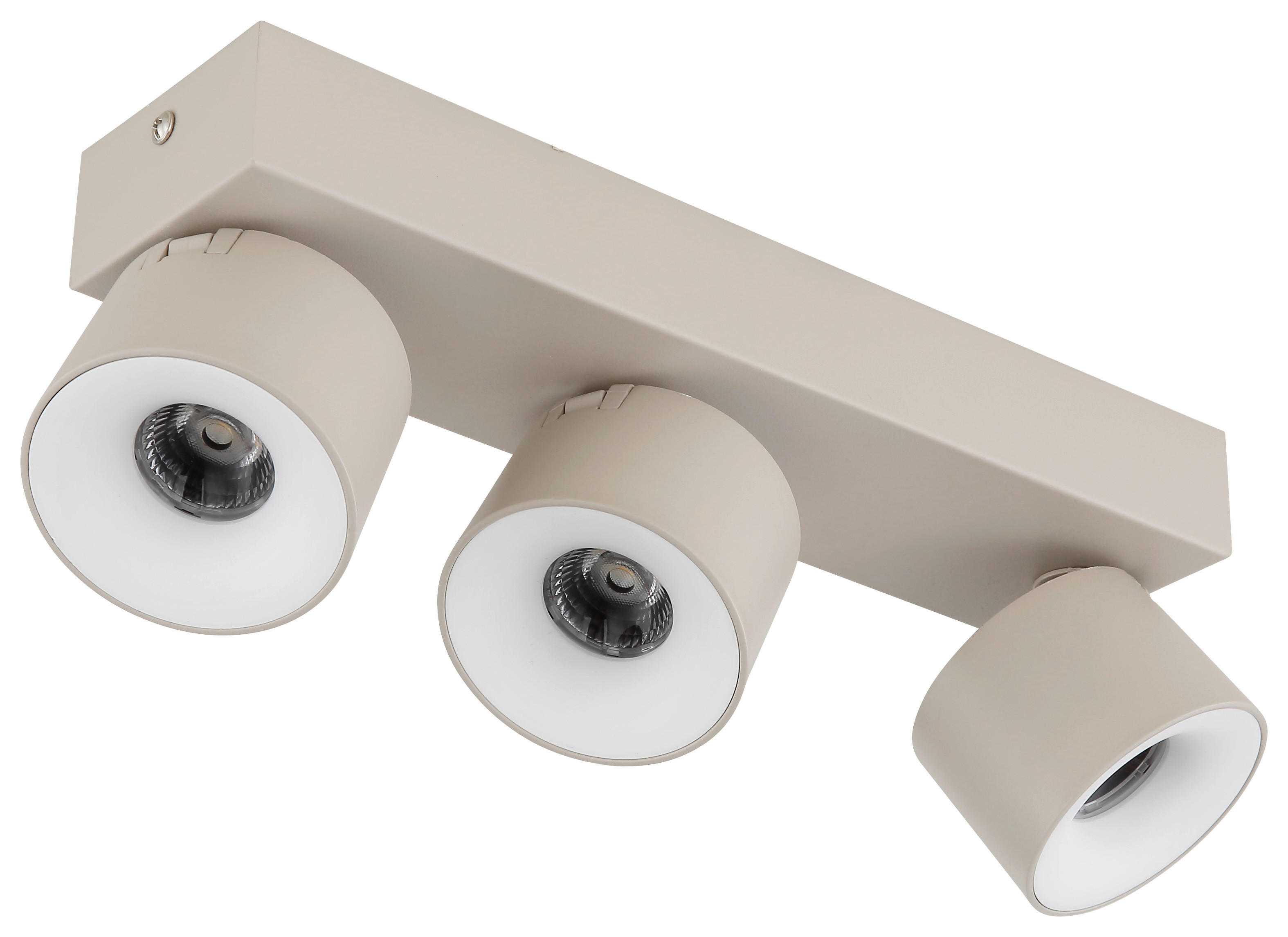 GLOBO LED-Strahler sand Metall Aluminium Kunststoff B/H/L: ca. 8,5x30x10,5 cm 3 Brennstellen LED-Strahler-Rae - sand (10,50/8,50/30,00cm) - GLOBO