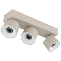 GLOBO LED-Strahler sand Metall Aluminium Kunststoff B/H/L: ca. 8,5x30x10,5 cm 3 Brennstellen LED-Strahler-Rae - sand (10,50/8,50/30,00cm) - GLOBO