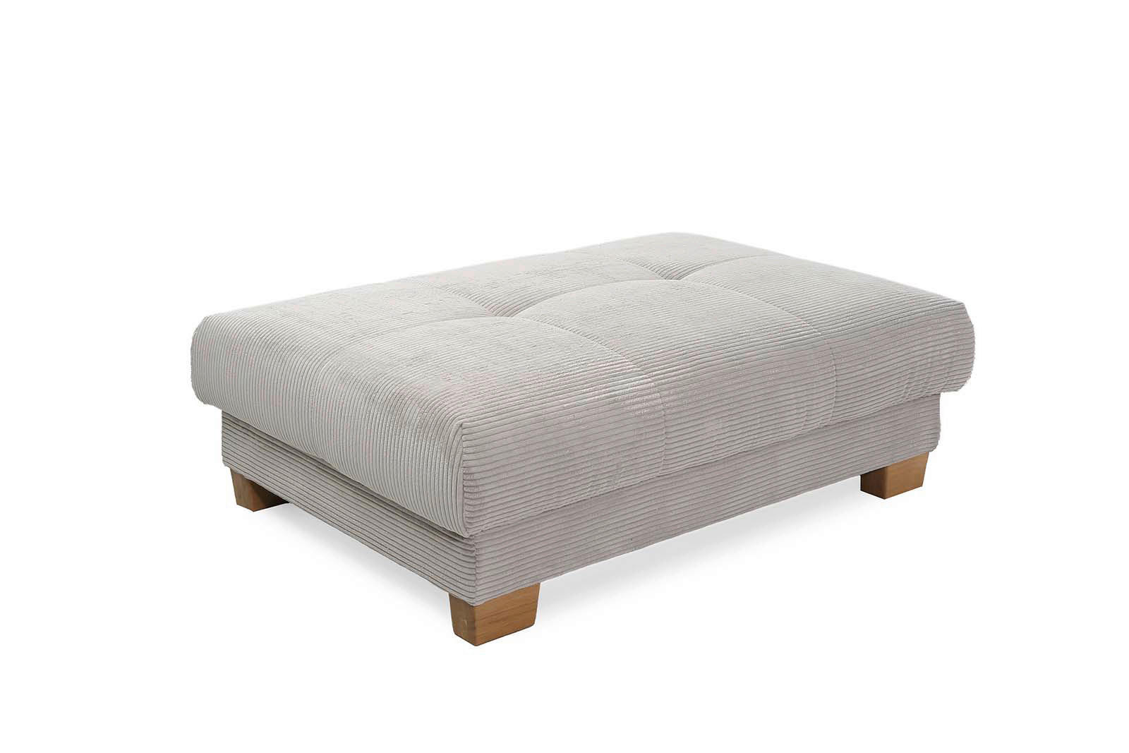 Hocker Greige Microfaser B/H/T: ca. 144x46x99 cm Siero_Hocker - Eiche/Greige (144,00/46,00/99,00cm)