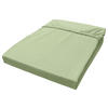 Jersey Spannbetttuch Spannbetttuch-Jersey 100x200cm - grün (100,00/200,00cm) - Trendline by Biberna