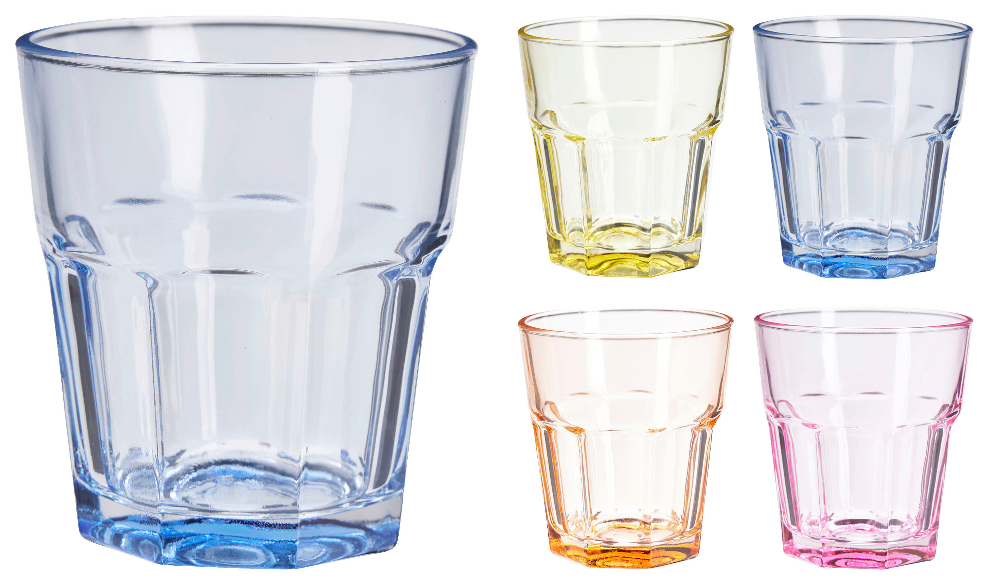 Gläserset blau Gläserset_4tlg. - (9,50/22,20/19,00cm)