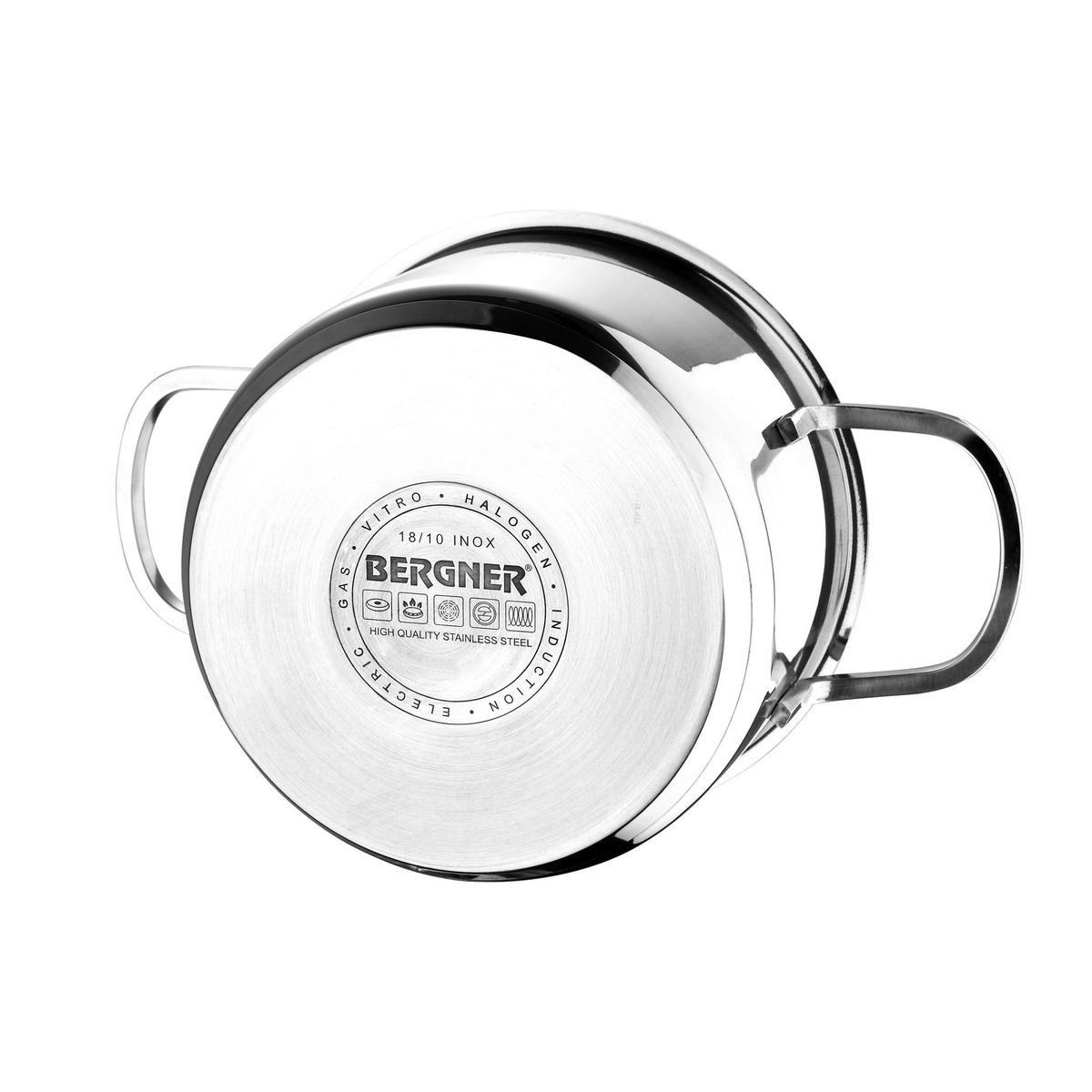 BERGNER Topfset Classic silber Edelstahl 6 tlg. Classic - silber - BERGNER