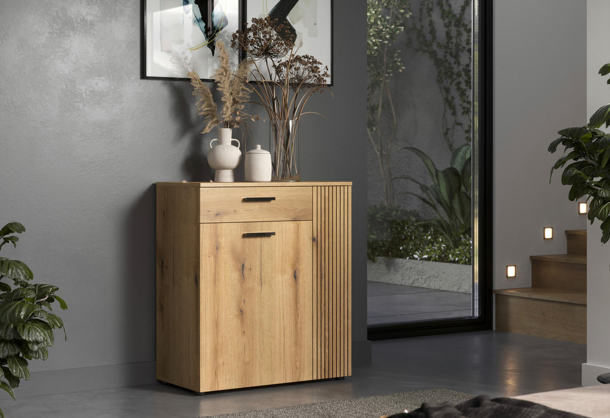 Schuhkommode Pure Bliss Eiche Evoke Oak Nachbildung B/H/T: ca. 80x89x36 cm Pure Bliss - Eiche (80,00/89,00/36,00cm)