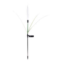Solarleuchte grün weiß Kunststoff H: ca. 85 cm Solarstecker_Pampasgras - weiß/grün (85,00cm) - POCOline