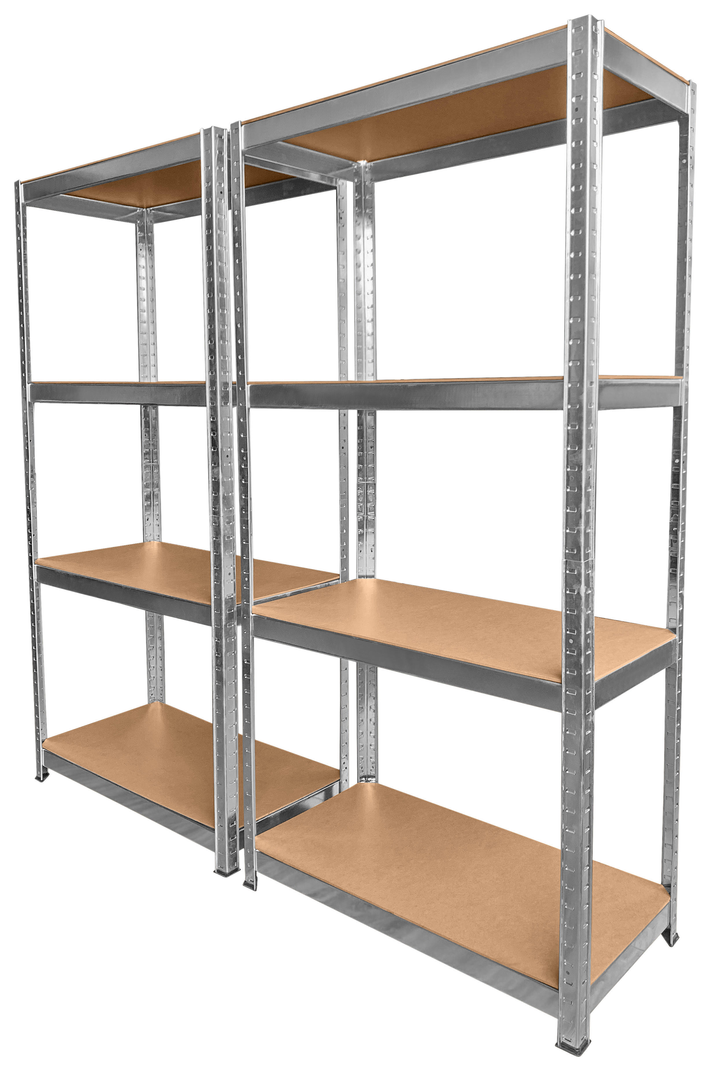 Thumbnail - Schwerlaststeckregal 2er-Set verzinkt B/H/T: ca. 160x160x40 cm