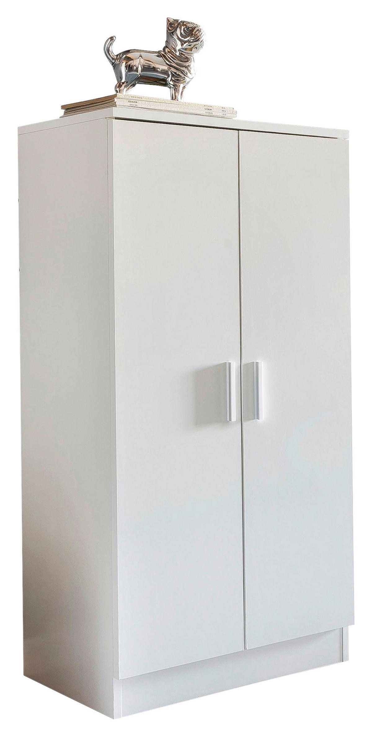 Schuhschrank weiß B/H/T: ca. 55x108x35 cm Schuhschrank - weiß (55,00/108,00/35,00cm) - Wohnling