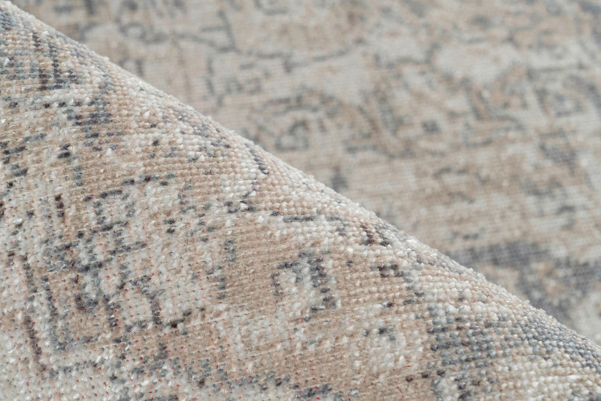 Kayoom Kurzflorteppich Milan 125 grau B/H/L: ca. 160x0,5x230 cm Milan 125 - grau (230,00/160,00/0,50cm) - Kayoom