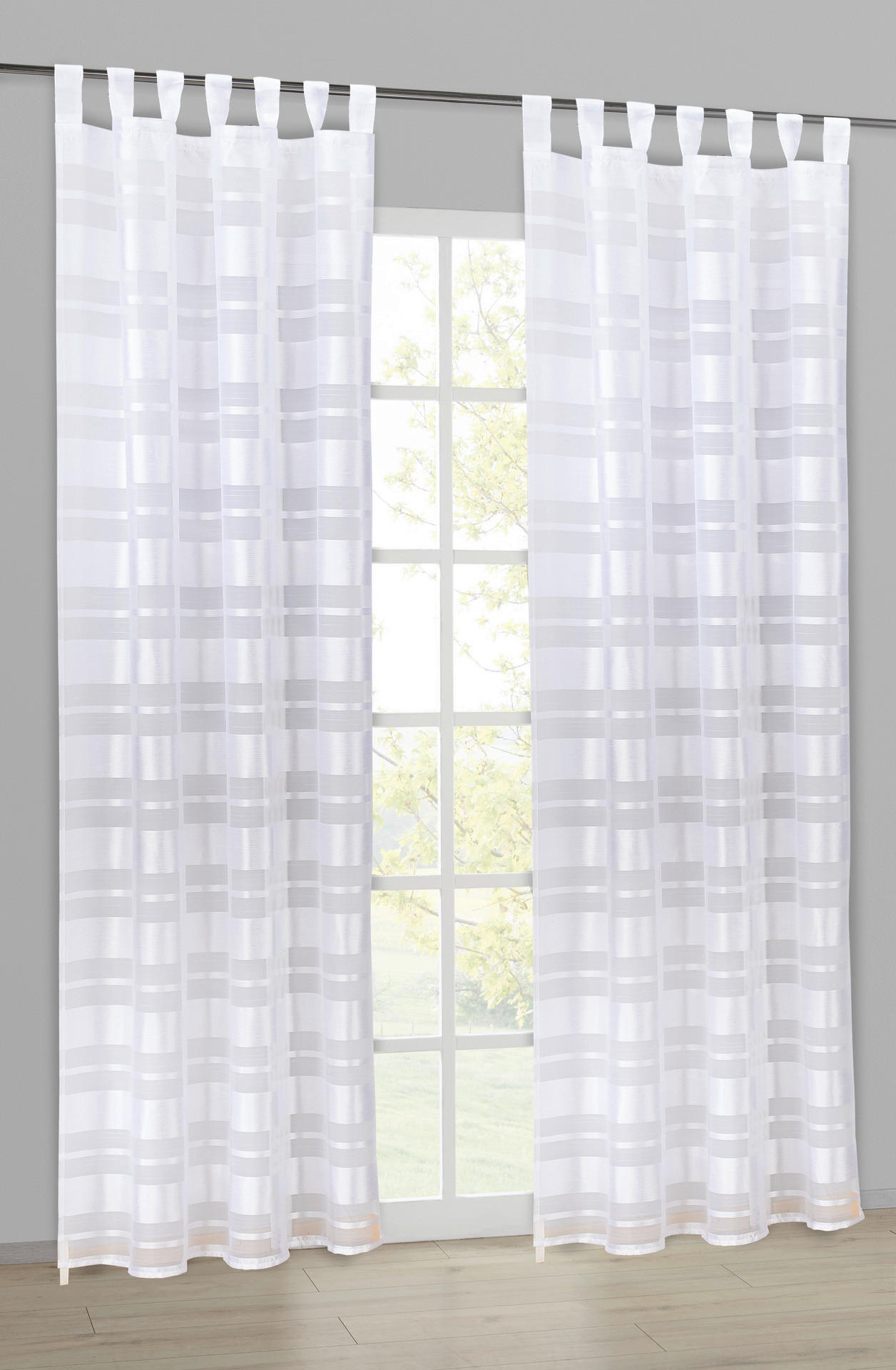 silver edition Kombivorhang Diana weiß B/H: ca. 140x245 cm Diana - weiß (140,00/245,00cm) - silver edition