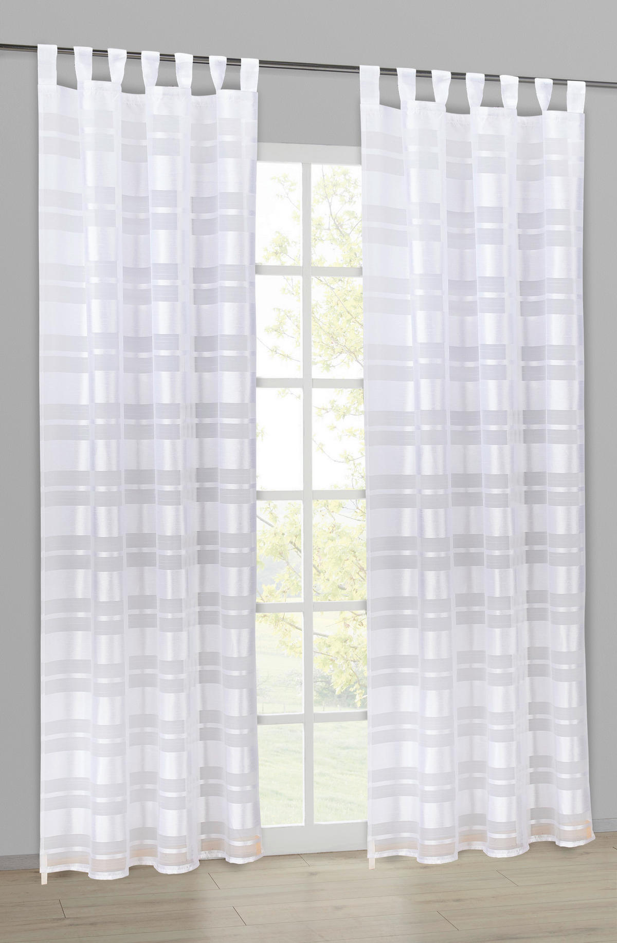 silver edition Kombivorhang Diana weiß B/H: ca. 140x245 cm Diana - weiß (140,00/245,00cm) - silver edition