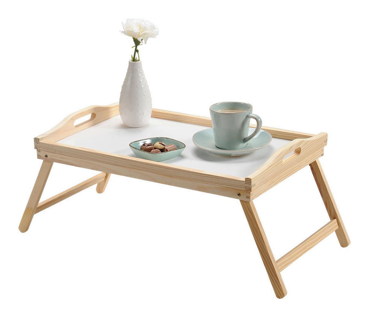 Kesper Betttablett kiefer Kiefer Betttablett - kiefer/weiß - Kesper