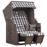 deVries Strandkorb Pure Standard natur Pinie B/H/T: ca. 120x160x80 cm Pure Standard - natur/grau (120,00/160,00/80,00cm) - deVries