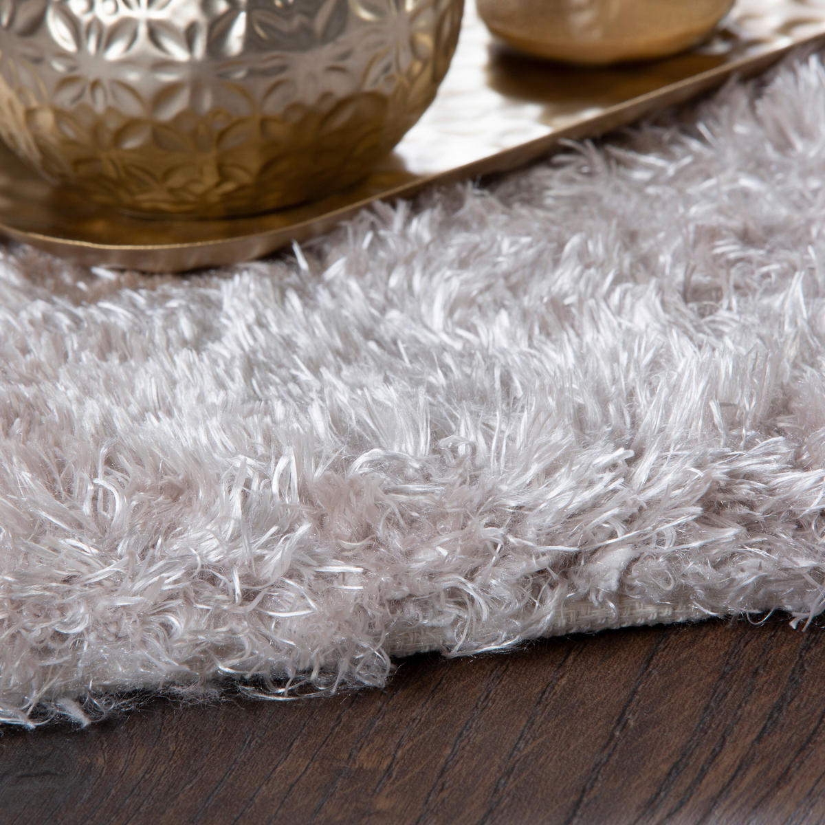Obsession Teppich My Glitter pearl B/L: ca. 80x150 cm My Glitter - pearl (80,00/150,00cm) - Obsession