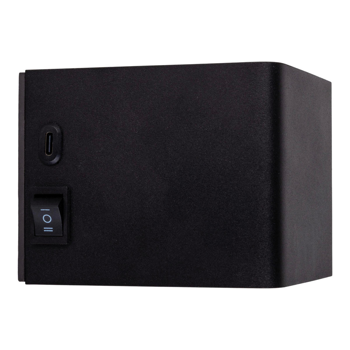 Näve Leuchten LED-Wandleuchte schwarz Metall B/H/T: ca. 10x8x10 cm CUBE - schwarz (10,00/8,00/10,00cm) - Näve Leuchten