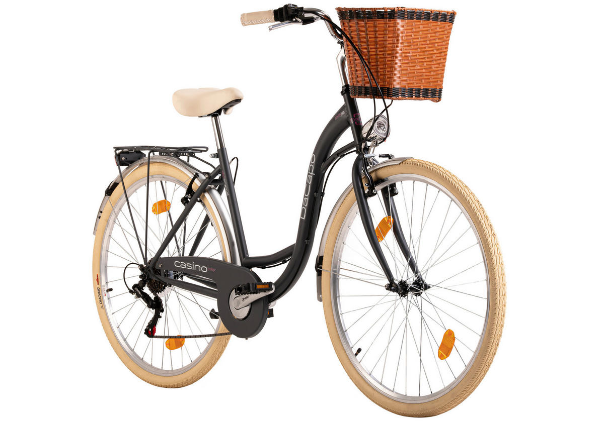 DaCapo Damenfahrrad Casino 168C 28 Zoll Rahmenhöhe 48 cm 6 Gänge anthrazit anthrazit ca. 28 Zoll Casino - anthrazit - DaCapo