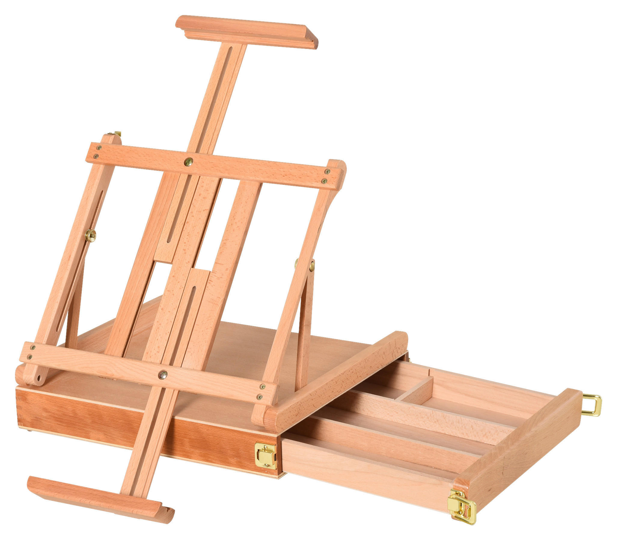 HOMCOM Staffelei natur Edelstahl B/H/L: ca. 36x42x12,5 cm Staffelei - natur (12,50/36,00/42,00cm) - HOMCOM
